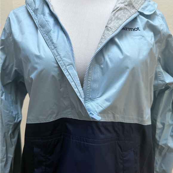 Marmot Womens Breathable Waterproof 1/4 Zip Jacket Blue Size Medium - Picture 6 of 7